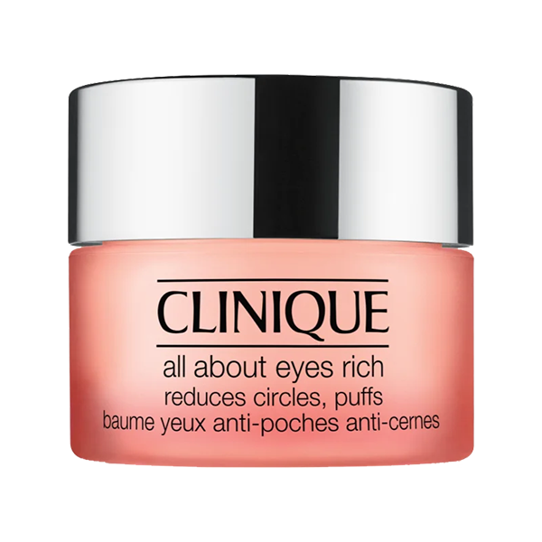 Clinique All About Eyes Rich хидратиращ крем за очи против отоци и тъмни кръгове за жени | monna.bg