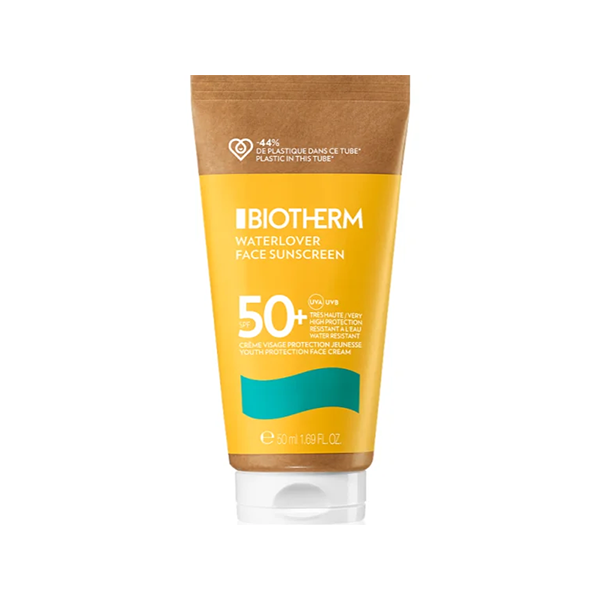 Biotherm Waterlover Face Sunscreen Cream SPF50+ защитен крем за лице против стареене за нетолерантна кожа spf 50+ за мъже | monna.bg