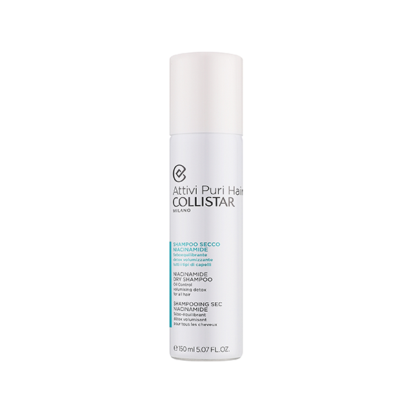 Collistar Attivi Puri Niacinamide Dry Shampoo сух шампоан за абсорбиране на излишния себум а освежаване на косата с ниацинамид за жени | monna.bg