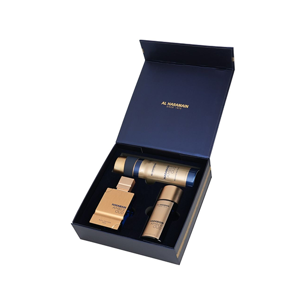 Al Haramain Perfumes Amber Oud Bleu Edition подаръчен комплект с парфюмна вода 75мл унисекс | monna.bg