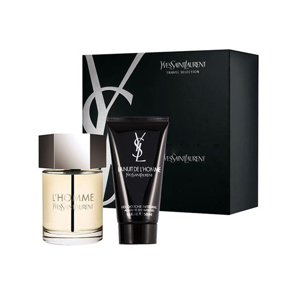 Yves Saint Laurent L'Homme подаръчен комплект с тоалетна вода 100мл и душ гел 50мл за мъже | monna.bg