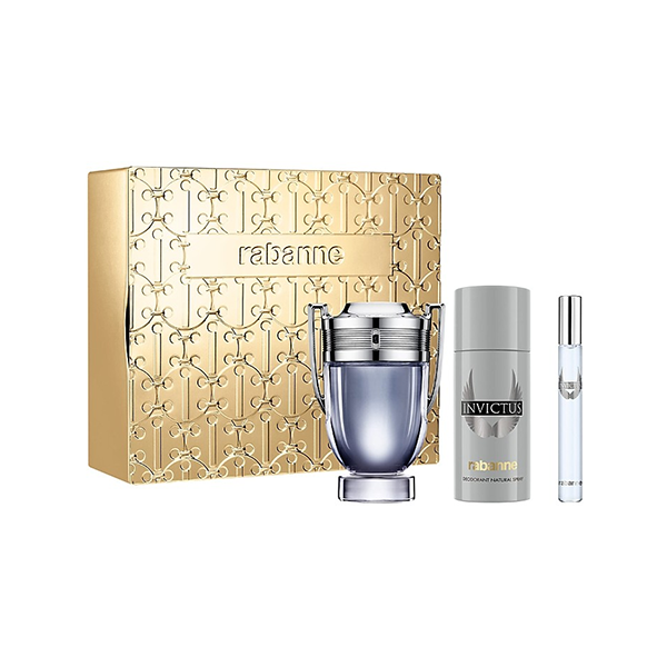 Paco Rabanne Invictus подаръчен комплект с тоалетна вода 100мл и дезодорант 150мл за мъже | monna.bg