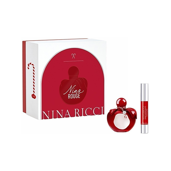 Nina Ricci Rouge  подаръчен комплект с тоалетна вода 50мл и червило за жени | monna.bg