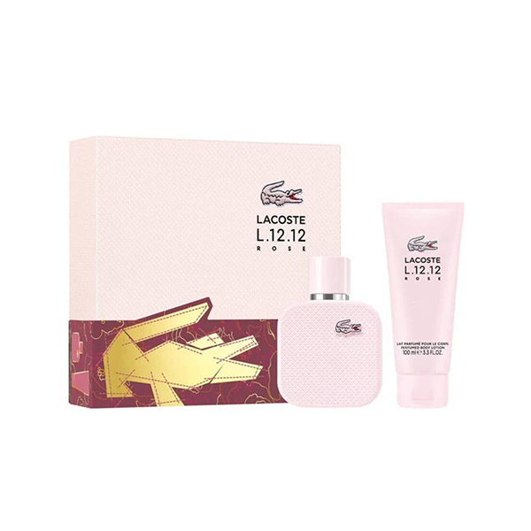 Lacoste Fragrances L.12.12 Rose подаръчен комплект с парфюмна вода 50мл за жени | monna.bg