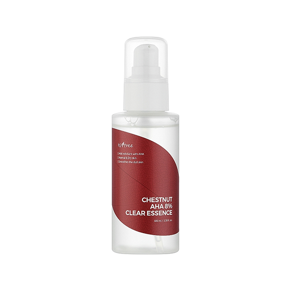Isntree Chestnut AHA 8% Clear Essence обновяваща есенция за лице с aha киселини и екстракт от кестен унисекс | monna.bg