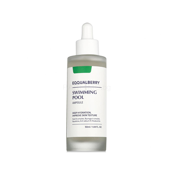 Eqqualberry Swimming Pool Ampoule Skin Serum хидратиращ и успокояващ серум за лице унисекс | monna.bg