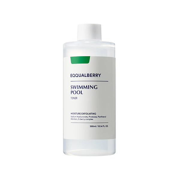 Eqqualberry Swimming Pool Toner Cleansing Water тонер за лице с 5 berry complex, хиалуронова киселина, пантенол и бета-глюкан унисекс | monna.bg