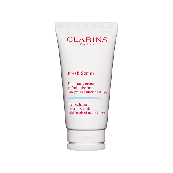 Clarins Fresh Scrub Refreshing Cream Scrub крем-пилинг за подхранване на кожата на лицето и поддържане на естествената хидратация унисекс | monna.bg
