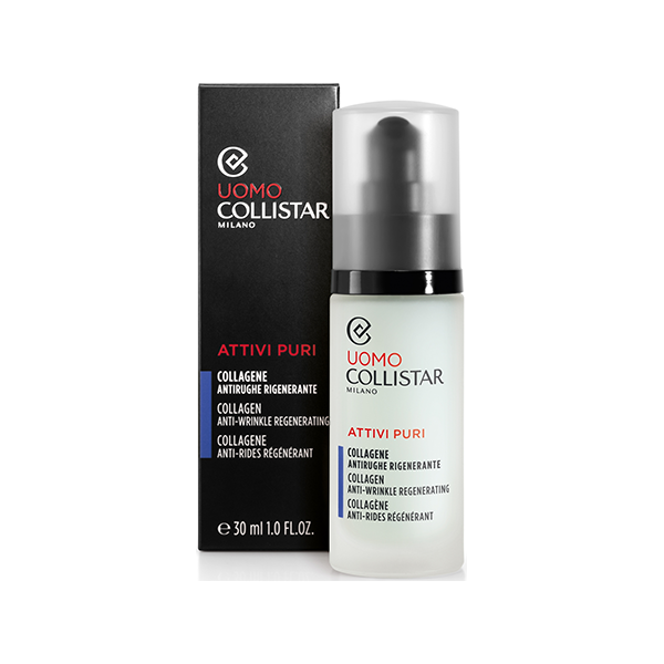 Collistar Uomo Attivi Puri Collagen Anti-Wrinkle Regenerating регенериращ колагенов концентрат за лице за мъже | monna.bg