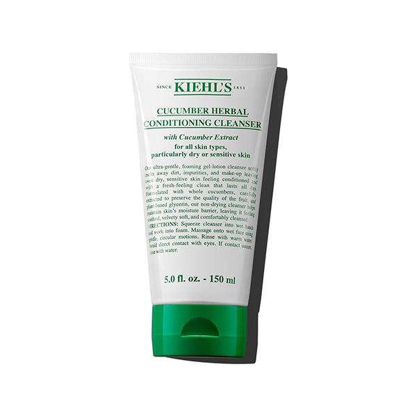 Kiehl's Cucumber Herbal Conditioner Cleanser All Skin Types нежно почистващо средство с краставица за суха и чувствителна кожа. унисекс | monna.bg
