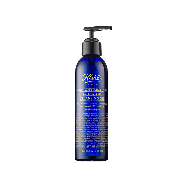 Kiehl's Midnight Recovery Botanical Cleansing Oil For All Skin Types олио за премахване на грим за всички видове кожа, включително и чувствителна унисекс | monna.bg