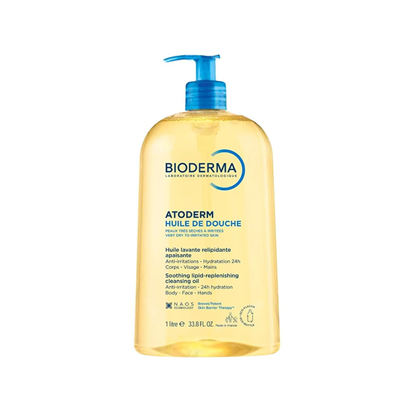 BIODERMA Atoderm Soothing Lipid Replenishing Cleansing Oil Shower Oil мазен душ гел за тяло, лице и ръце за суха, много суха и раздразнена кожа унисекс | monna.bg