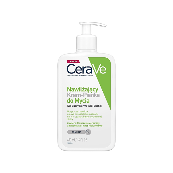 CeraVe Facial Cleansers Hydrating Cream-to-Foam Cleanser почистваща крем-пяна за нормална към суха кожа унисекс | monna.bg