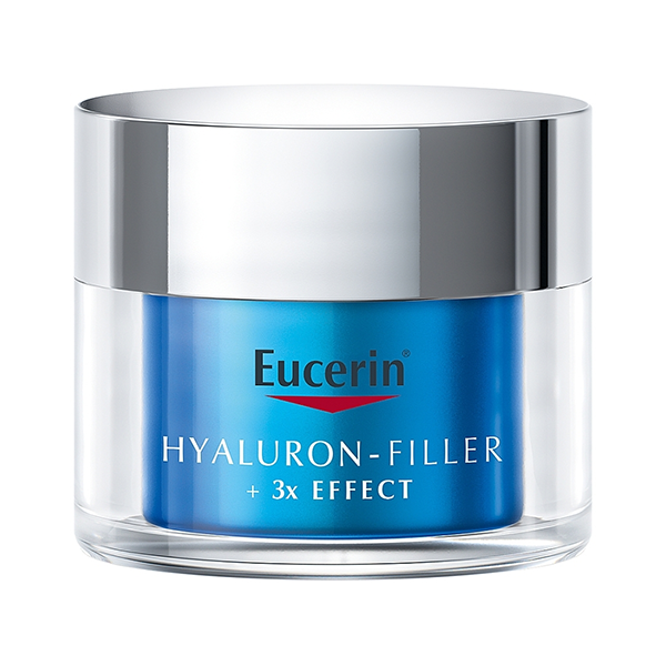 Eucerin Hyaluron-Filler + 3x Effect Moisture Booster Night нощен гел-крем за лице за жени | monna.bg