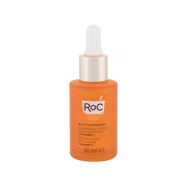 RoC Multi Correxion Revive + Glow Skin Serum озаряващ серум с витамин с на лицето и шията за жени | monna.bg
