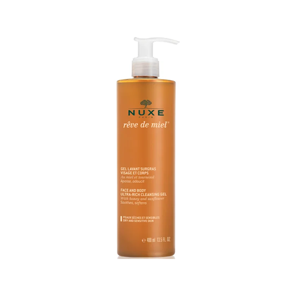Nuxe Reve de Miel Face And Body Ultra-Rich Cleansing Gel почистващ гел за суха и чувствителна кожа за жени | monna.bg