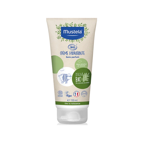 Mustela Bio Hydrating Cream Day with Olive Oil хидратиращ крем за лице и тяло за деца от раждането им за деца | monna.bg