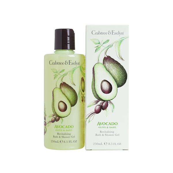 Crabtree & Evelyn Avocado Olive & Basil Revitalising Shower Gel гел за душ и вана унисекс | monna.bg
